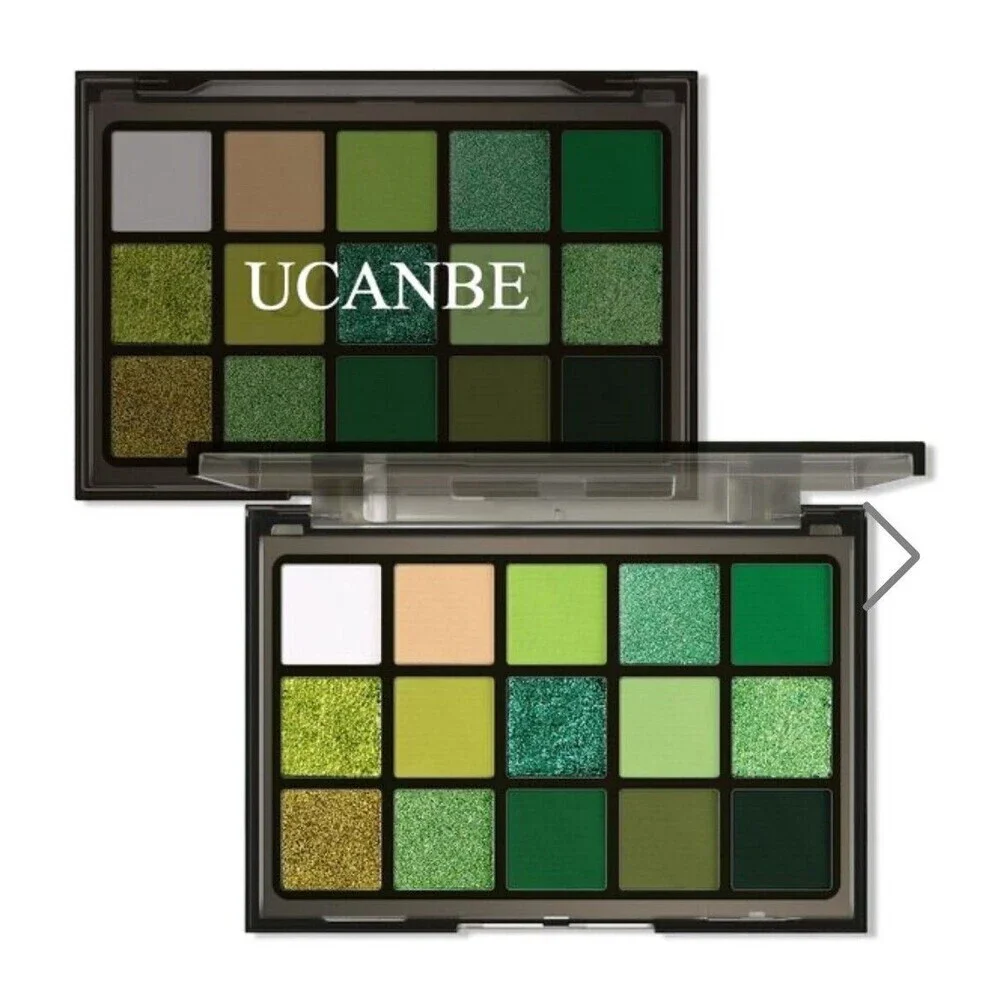 UCANBE Green Forest Professional Makeup Kit 15 Color Palette Face Body Paint